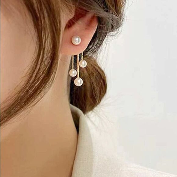 5/$25 FAUX PEARL DANGLE - Picture 1 of 5